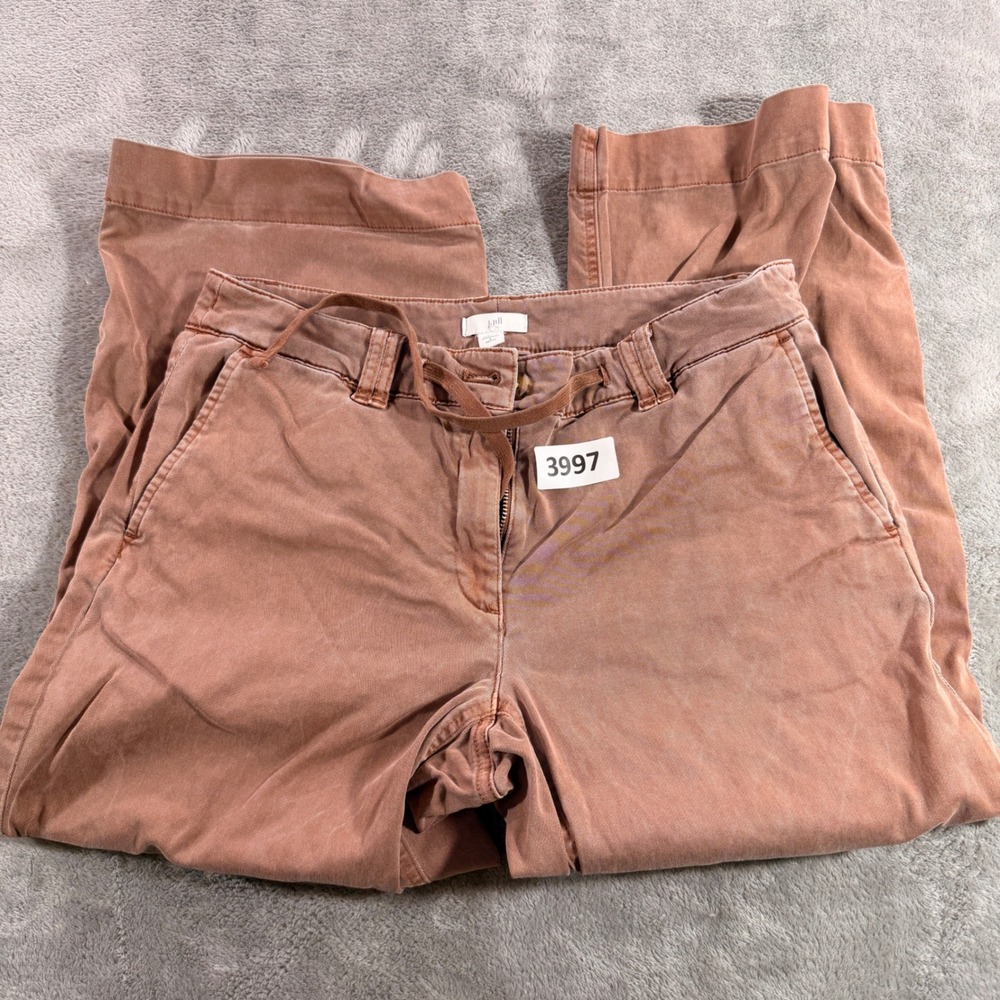 J. Jill Wide Leg Pants Women 6 Petite Terracotta Cotton Tencel WPT240192